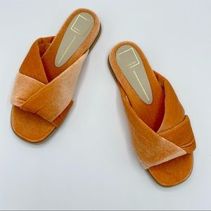 Dolce Vita Golda Knotted Blush Velvet Slipper